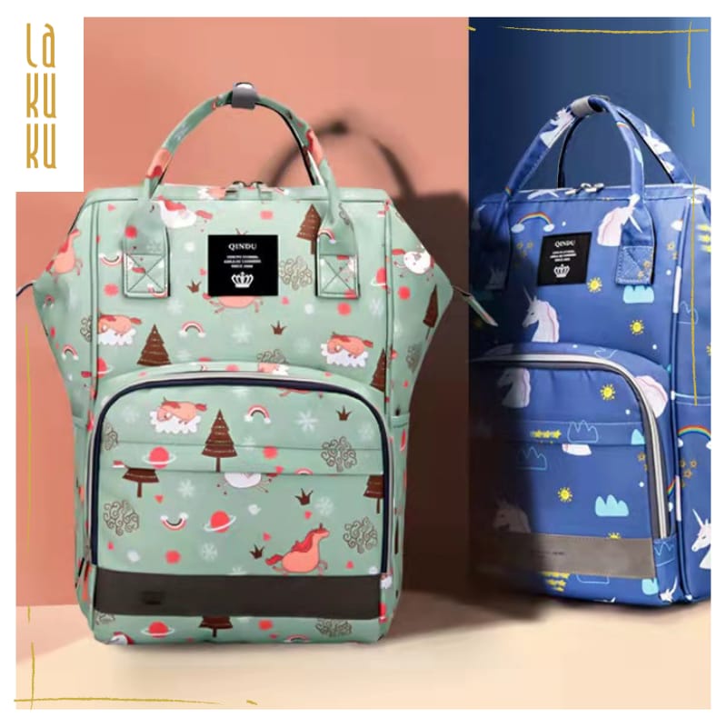 Lakuku - Diaper Bag Tas Ransel Perlengkapan Ibu Anak Bayi Serbaguna Anti Air Water proof