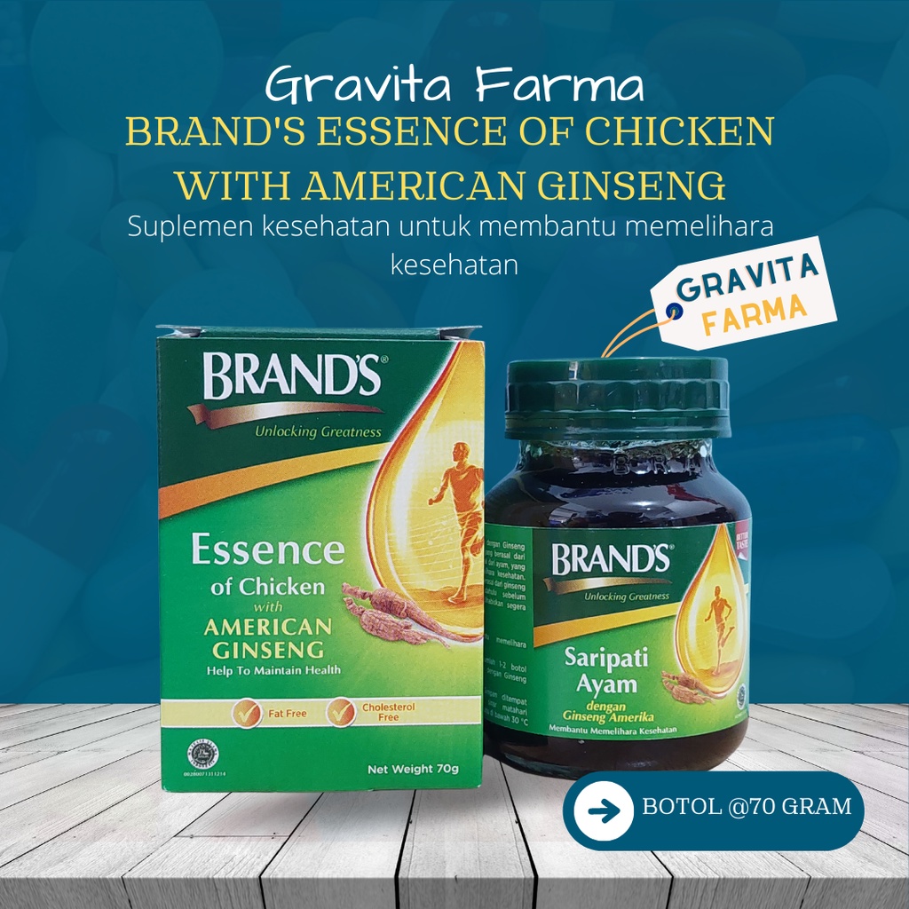 Brands Saripati Ayam 70 gram dengan Ginseng Amerika - BRAND'S Chicken