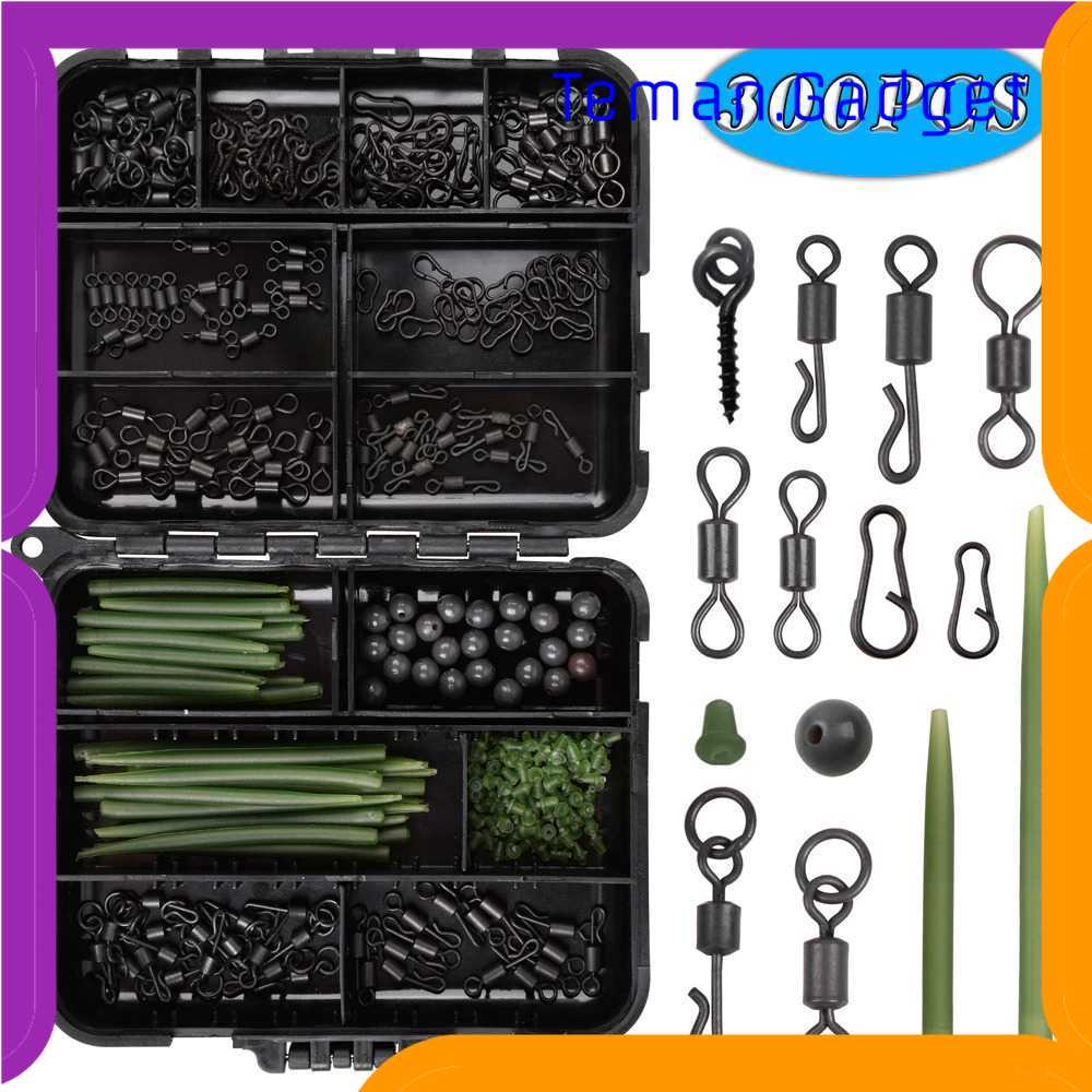 TC-IF Shaddock Konektor Umpan Kail Pancing Set Carp Tackle Kit 300PCS JYJ06