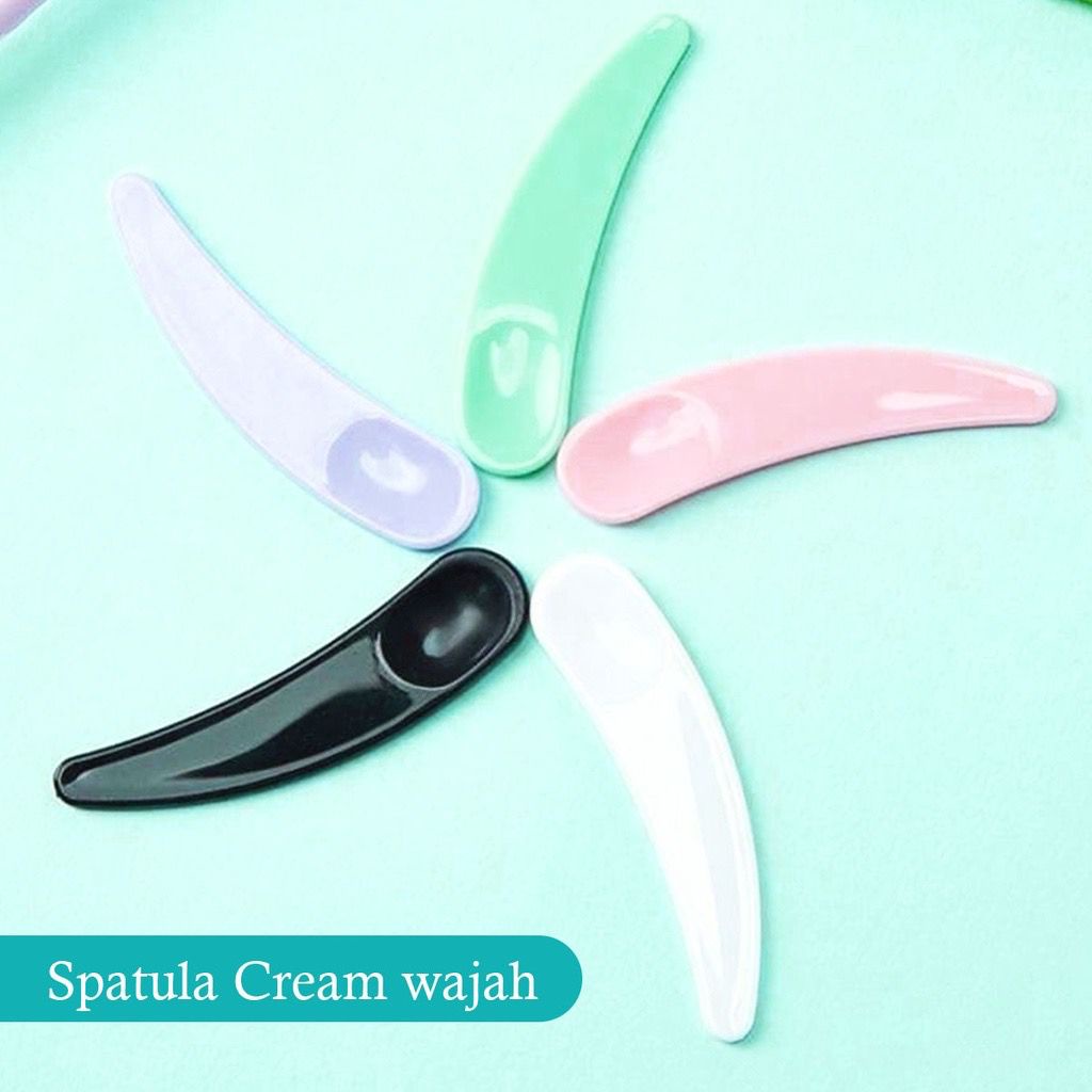 Spatula Cream dan Masker Mini Lengkung - 5.5 x 1.3cm