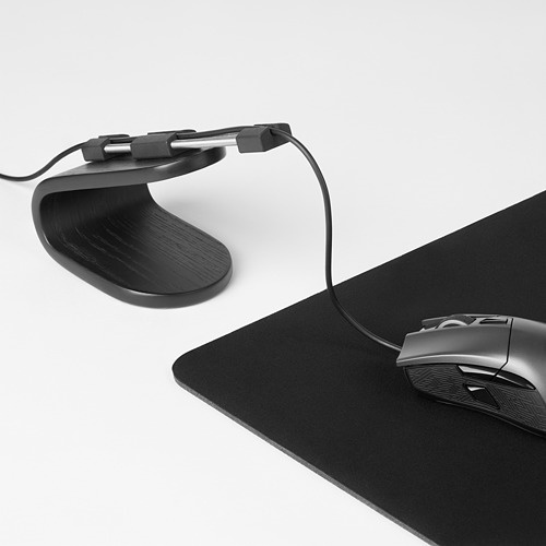 L4NESP3LARE Tatakan Mouse Gaming Bungee, Hitam