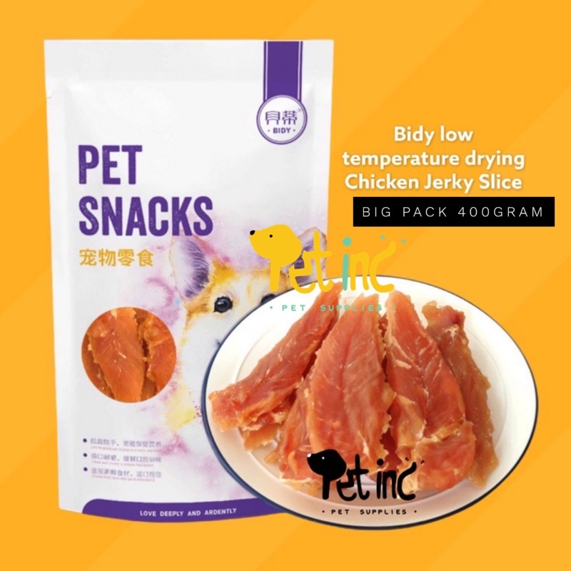 BIDY low temperature drying chicken jerky 400 gram