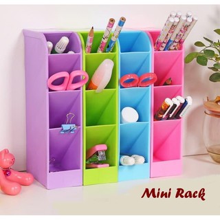 Rak Mini 4 Sekat Serbaguna Tool Organizer untuk Alat Tulis 