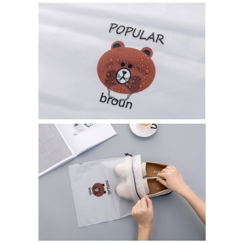 PT78 Pouch Serut Transparan Sedang