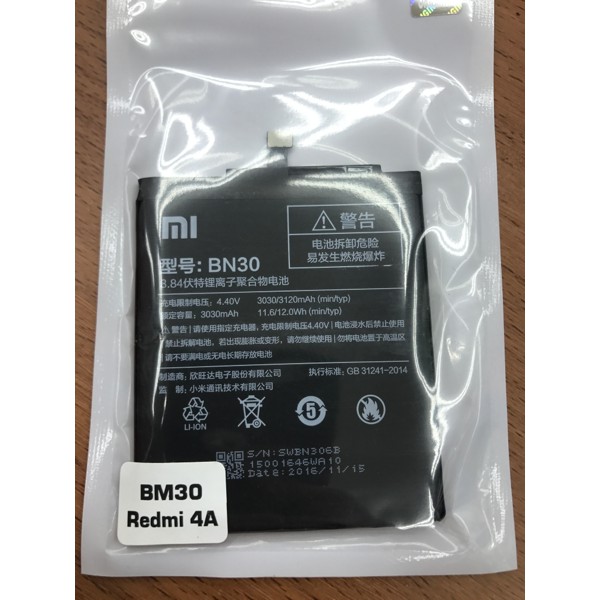BATERAI XIAOMI REDMI 4A / BATERAI XIAOMI BN30 ORI