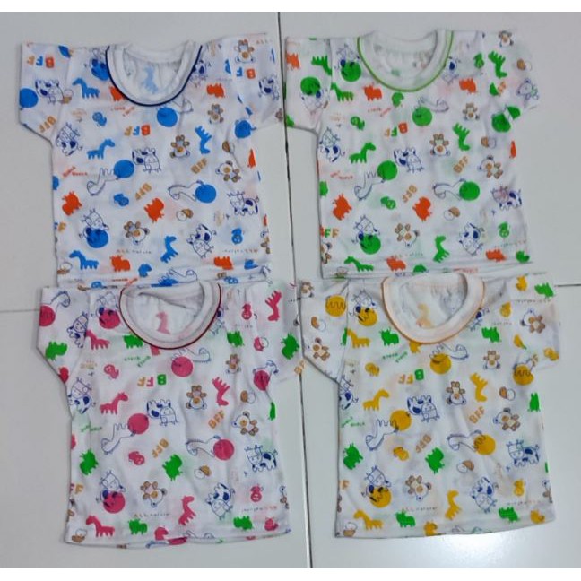 1 Lusin KAOS ANIMAL oblong bayi animal Katun PE, Kaos Bayi Lengan Pendek/Newborn Katun PE, kaos bayi sablon