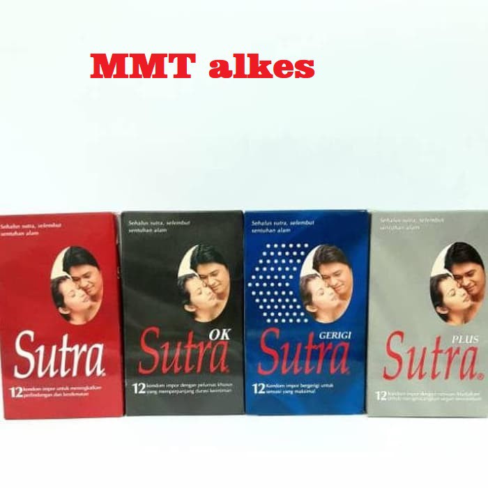 Kondom Condom SUTRA Merah / Plus / HITAM OK / Gerigi Biru isi isi  12