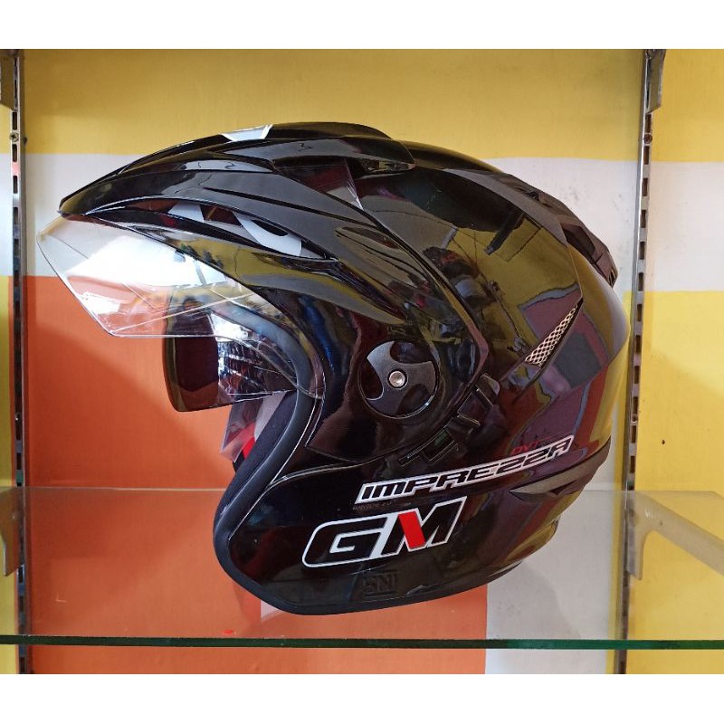 GM IMPREZZA Helm Halfface Double Visor