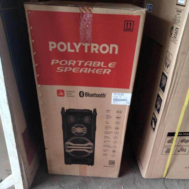 Speaker Portable Polytron PTS 12KF15 FREE 2 MIC WIRELESS