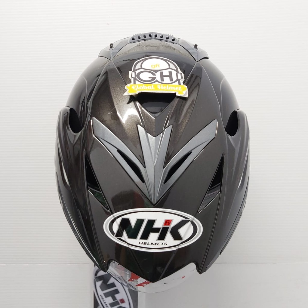 HELM HALF FACE NHK AVIATOR DOUBLE VISOR GUNMATE