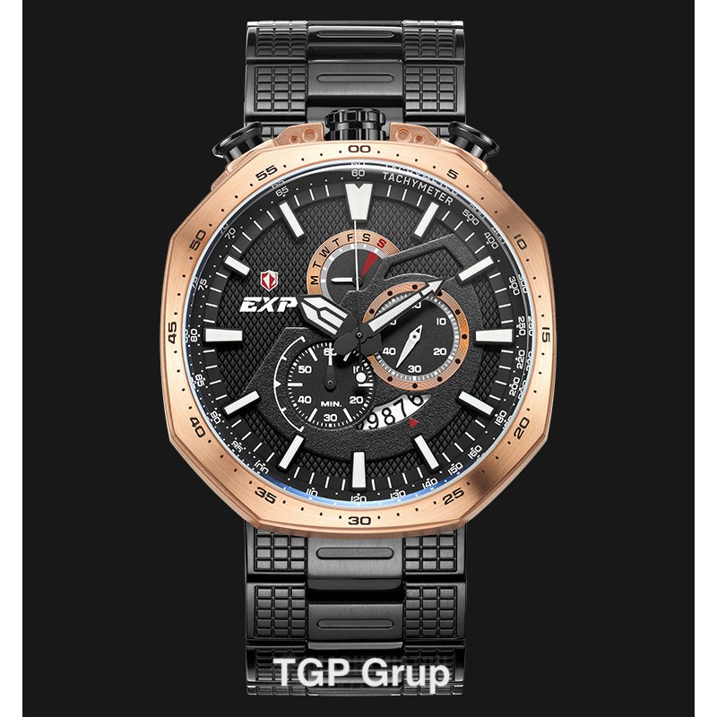 Expedition E 6745 MC BBRBA Man Chronograph Black Rosegold