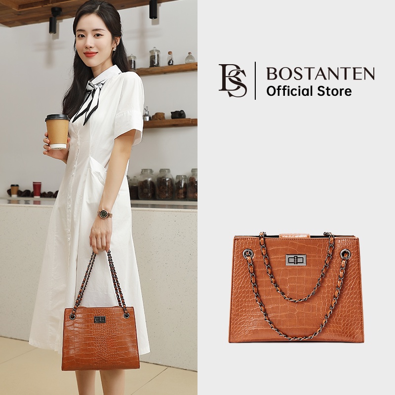 Bostanten Tas Wanita Tas Tote Tas Selempang Wanita Tas Gaya Bisnis Fashion Wanita