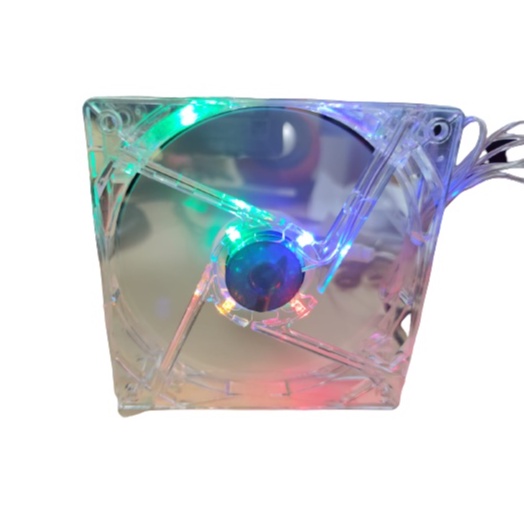 SKU-1221 FAN CASING USB 12CM TRANSPARANT LED KIPAS 12 CM TRANSPARAN