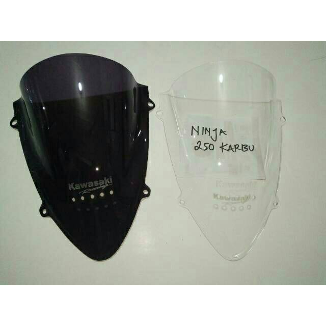 VISOR NINJA 250 karbu JENONG/windshiel kawasaki ninja 250 pertama