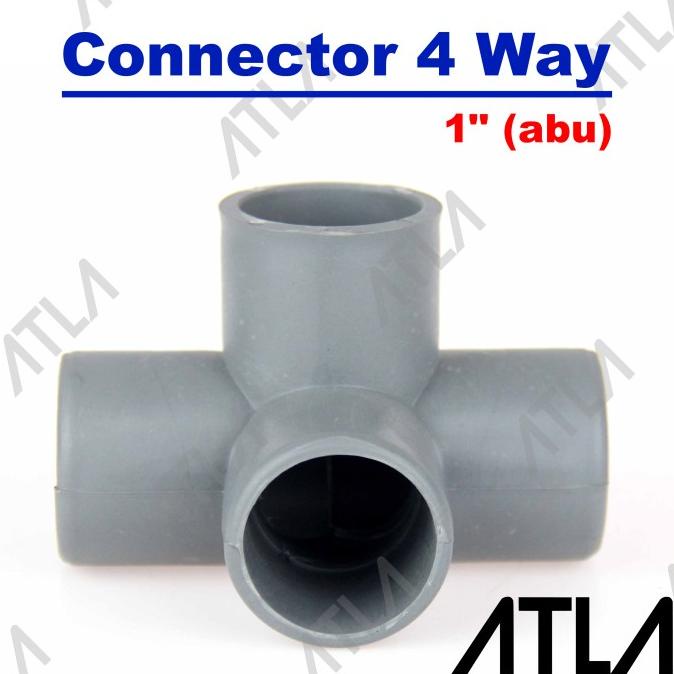 Konektor Pipa 4 Way Arah Connector Cabang Paralon Air 1" Inch ICP062