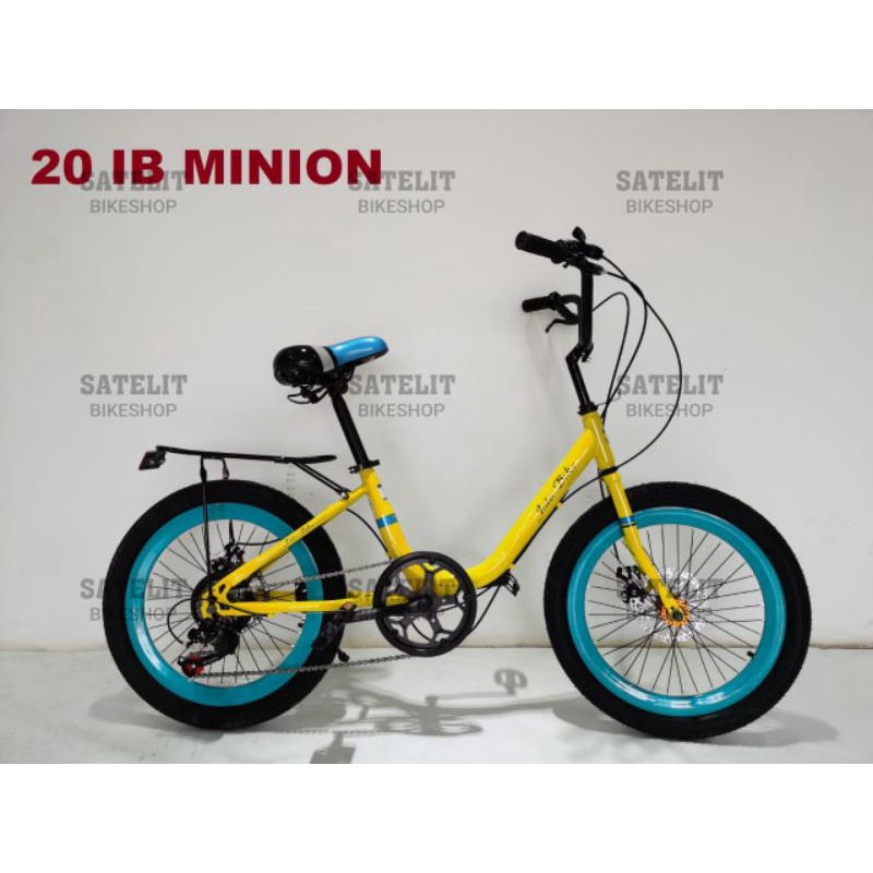 Sepeda Minivelo Minion Sakoni Supreme / BNB Vicky / Interbike Ukuran 20 Inch 7 Speed dan Rem Cakram