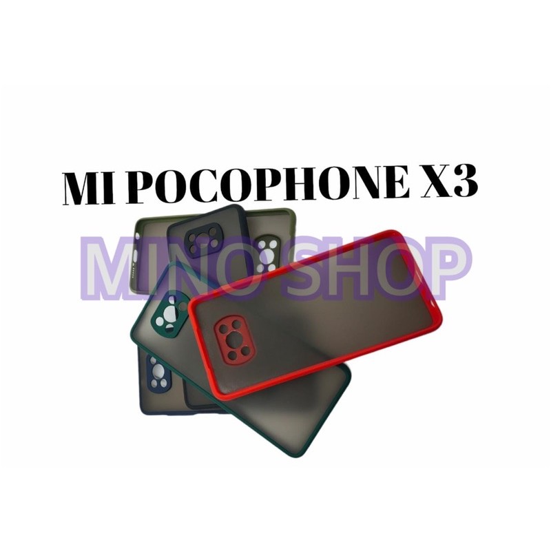 SOFTCASE POCOPHONE X3 - HARDCASE DOVE MYCHOICE PLUS PELINDUNG KAMERA - AERO CASE