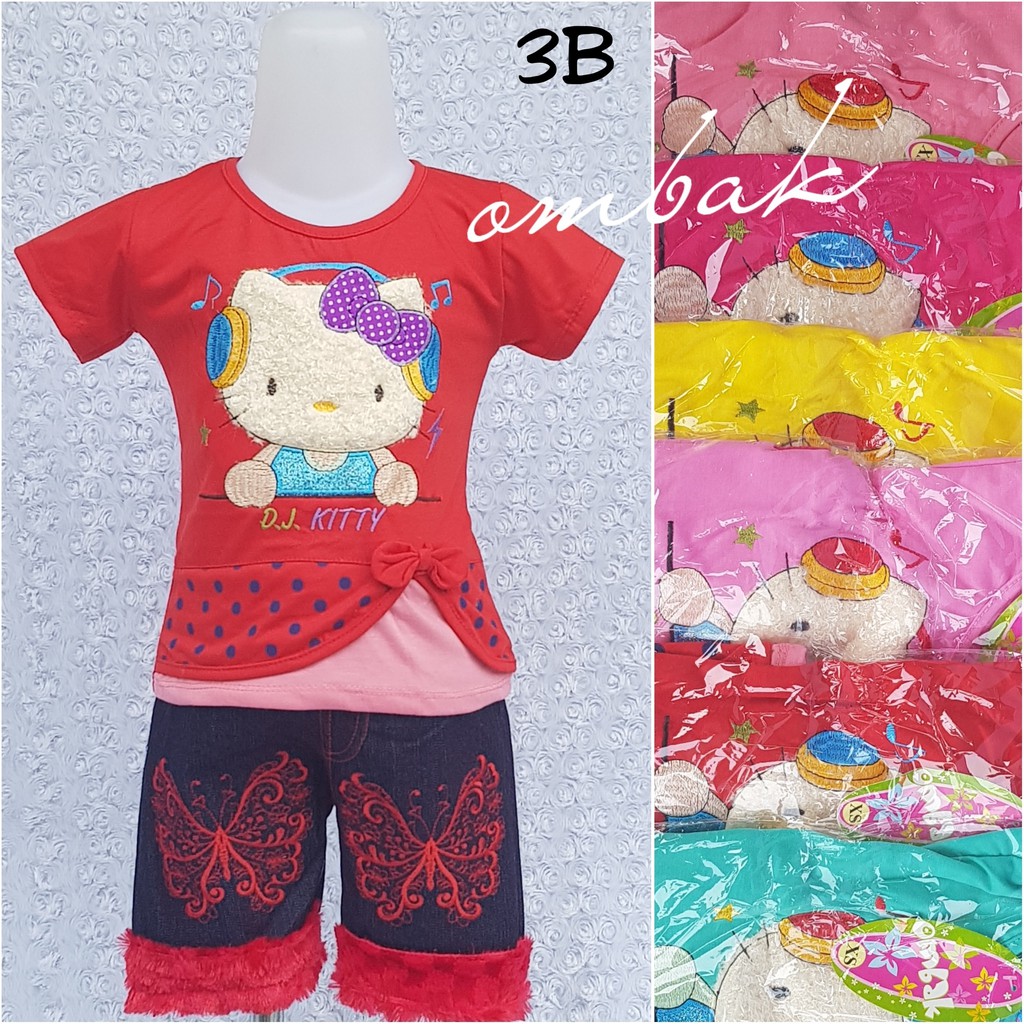  36 000 pcs setelan celana jeans anak  perempuan umur 6 