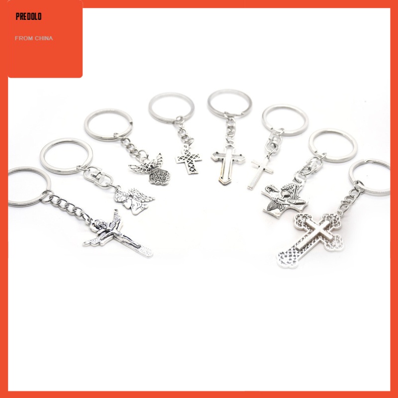 [In Stock] 8Pcs Mixed Crosses Charms Pendants Symbol Bulk Spiritual Fashion for Party