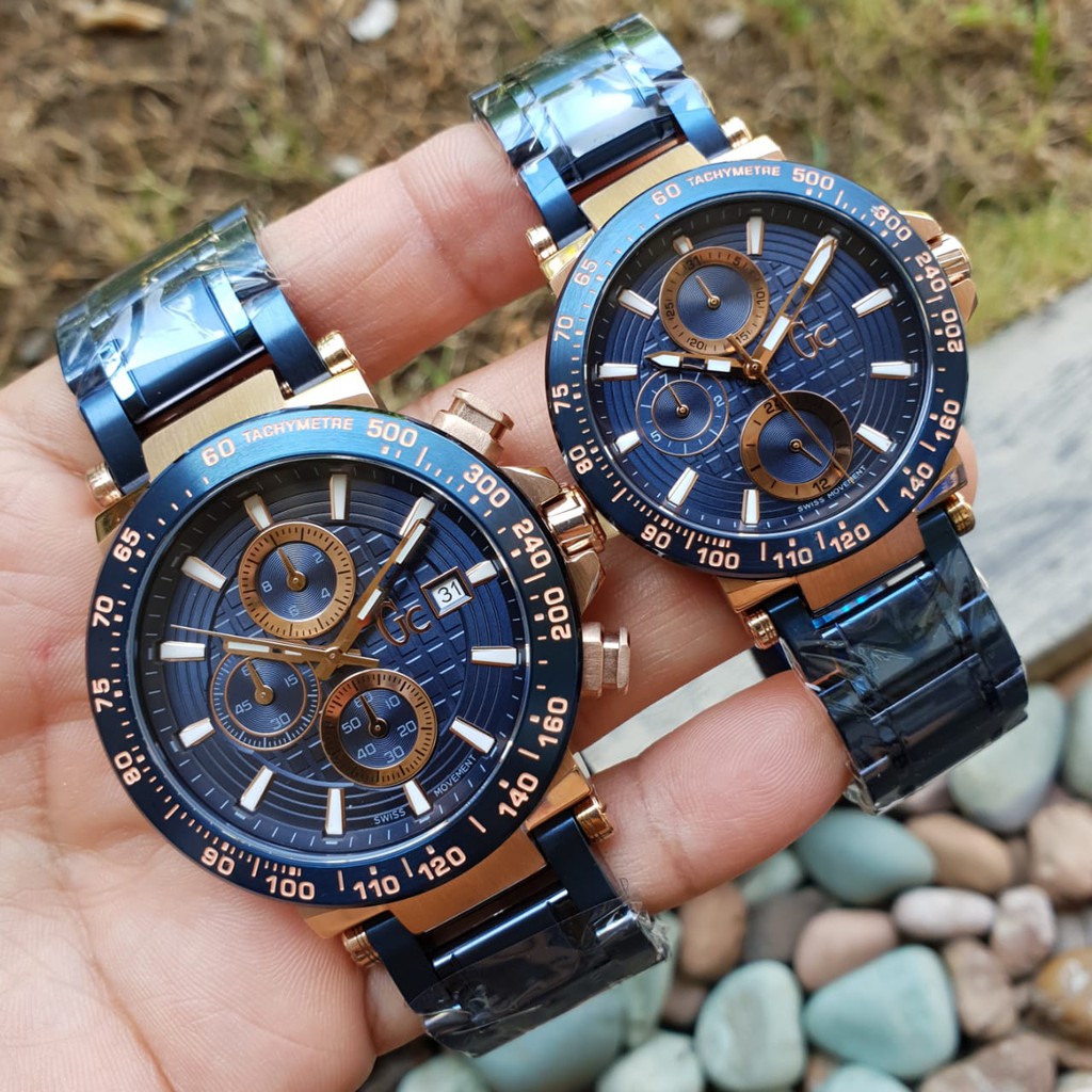 Guess Collection GC Type Y37003G7 Y36002G6 Blue Jam Tangan Pria Jam Tangan Wanita