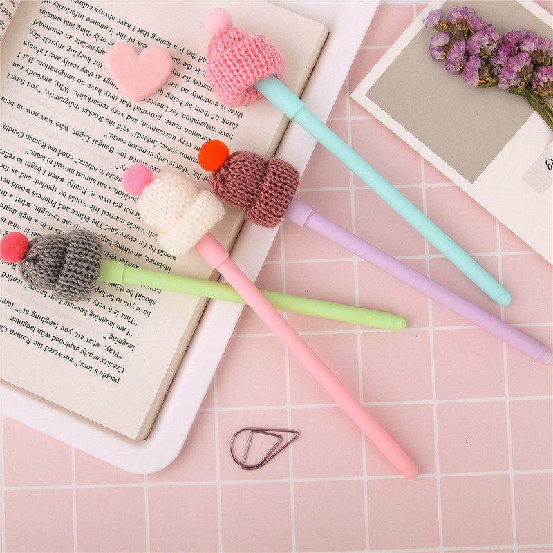 

INDORETAIL | 1 Pcs Baru Kreatif Bentuk Topi Gel Pen Sekolah Alat Tulis Kantor Penulisan Smooth