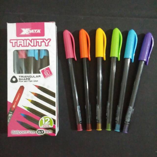 

Pulpen Gel/Bolpoin Gel Pen XData Trinity Tinta Hybrid Hitam Eceran & Lusinan
