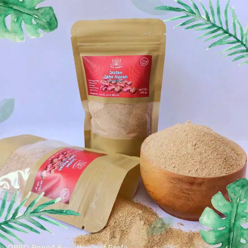 

Bubuk Jahe Merah Murni 100% Tanpa Gula 100gr