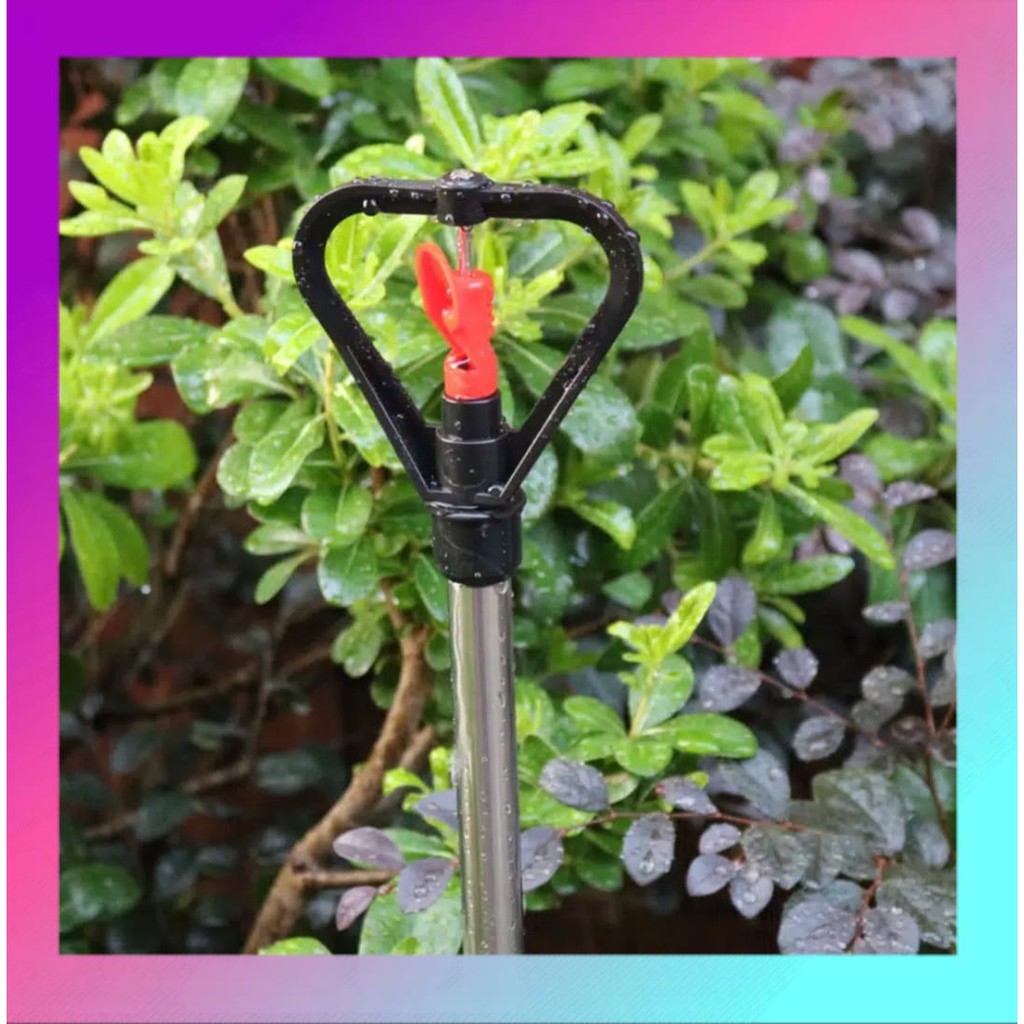 Butterfly Sprinkler MERAH Semprotan Air Mancur Kupu 1/2&quot; Sprinkle Nozzle 360 Derajat Irigasi Taman