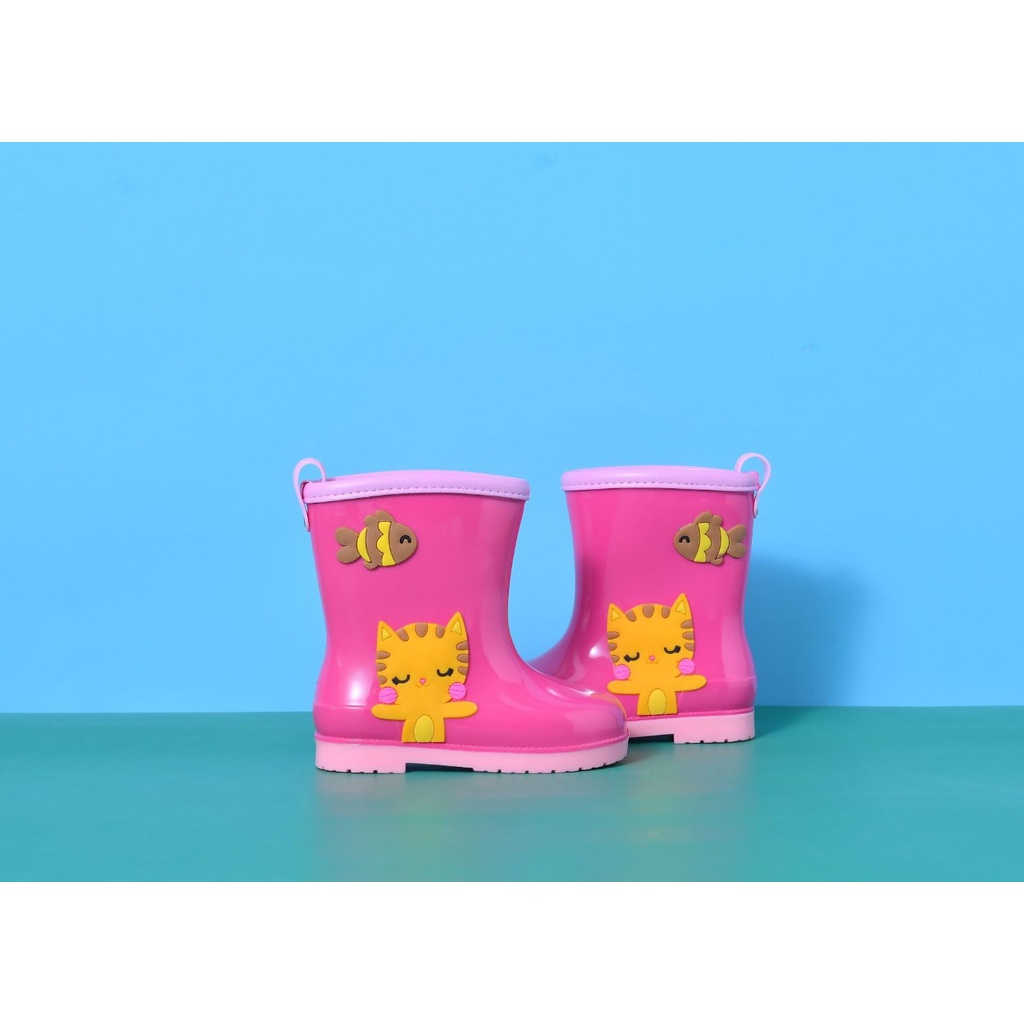 SEPATU BOOT ANAK PEREMPUAN SAFETY SHOES BOOTS ANTI AIR HUJAN KID LAKI LAKI BAHAN KARET IMPORT A25