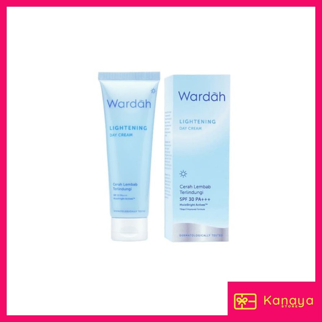 (BISA COD) Wardah Lightening Day Cream 20 ml Tube (Ukuran Kecil)