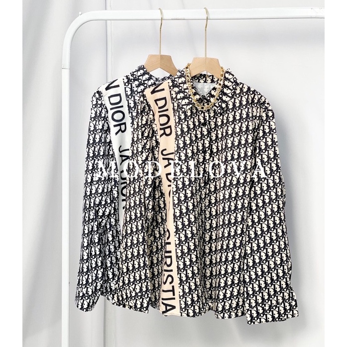 MDLV ~ BM 5851 DYOR OVERSIZE SHIRT // ATASAN KEMEJA CEWEK // FASHION IMPORT WANITA