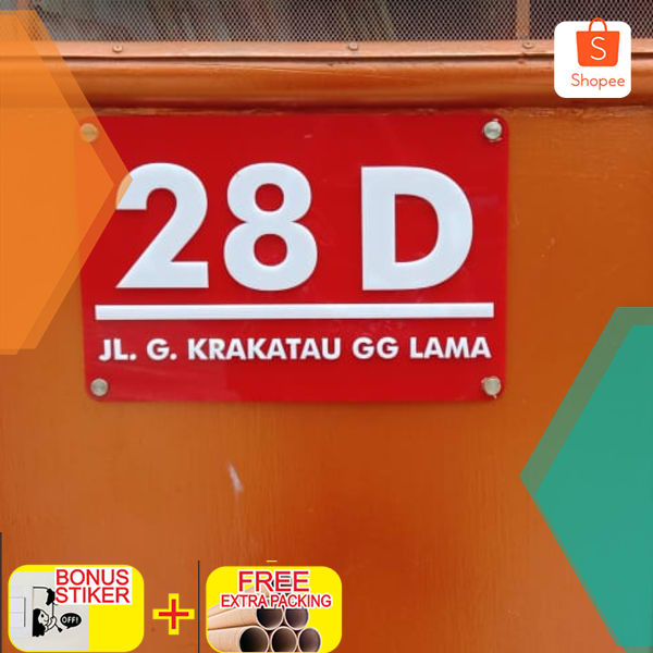

Acrylic Nomor rumah Keren