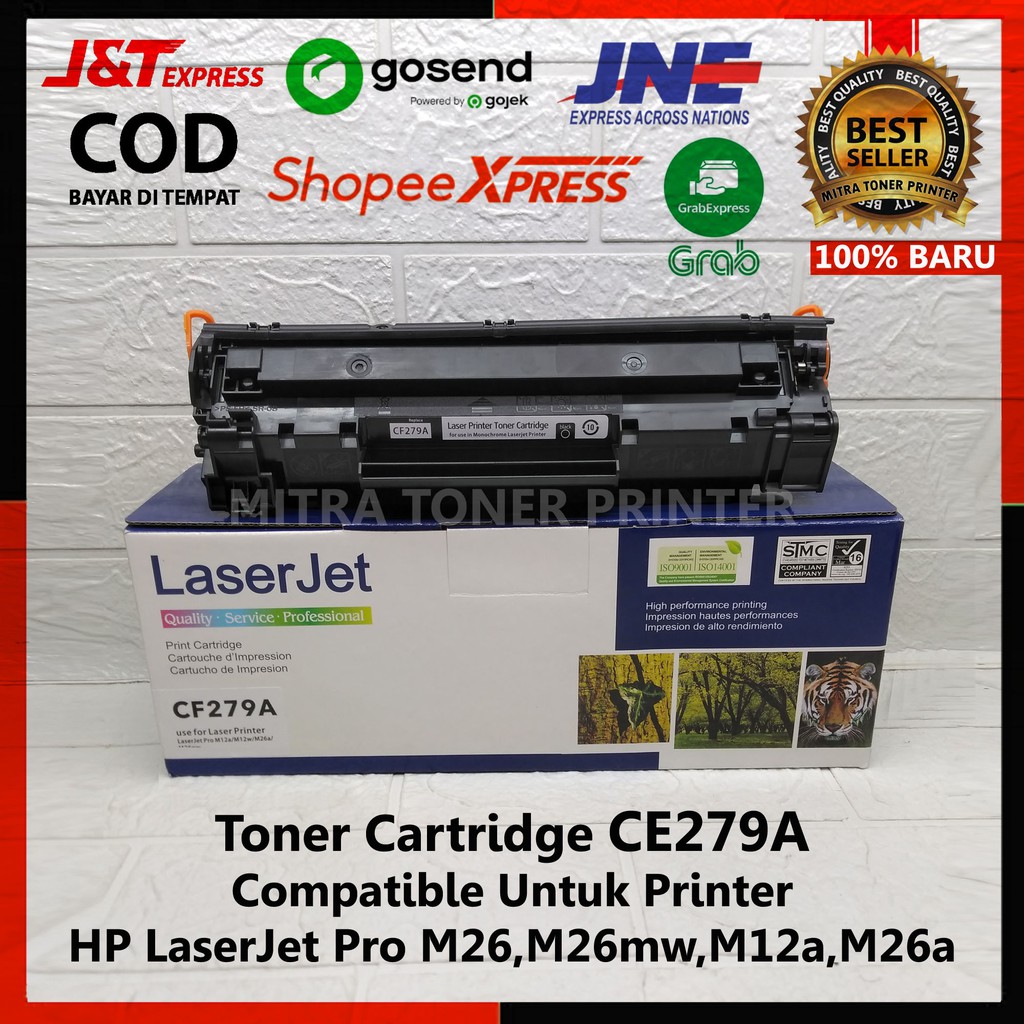 Toner cartridge Compatible untuk printer HP LaserJet pro M12 dan Mfp M26  Toner catridge CF279A-79A