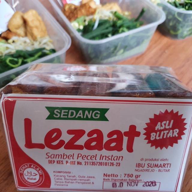 

Sambel Pecel Instan Lezaat - 750gr - Sedang