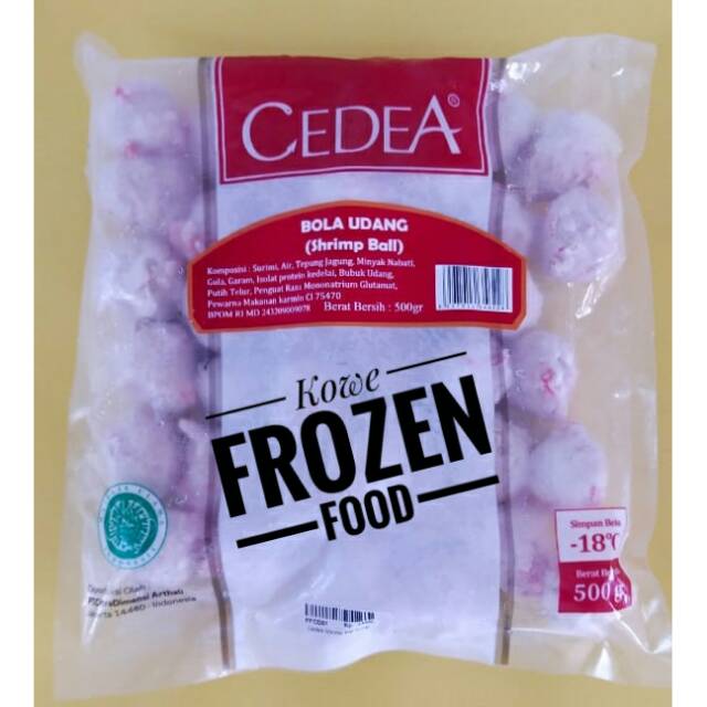 

Cedea bola udang shrimp ball 500 gram