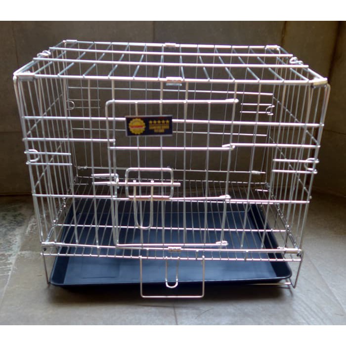 Kandang Lipat Stainless Steel 46 x 30 x 39 SSD-150