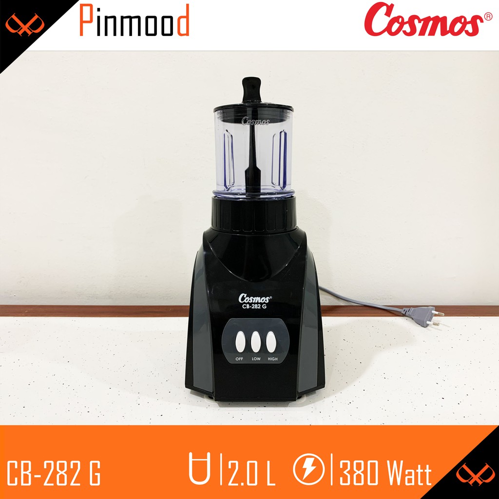 COSMOS BLENDER CB-282 G [ 2 LITER ] 3 IN 1 JUMBO GLASS ICE CRUSHER BLADE KACA