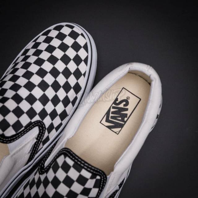 Vans Slip On Checkerboard Black White