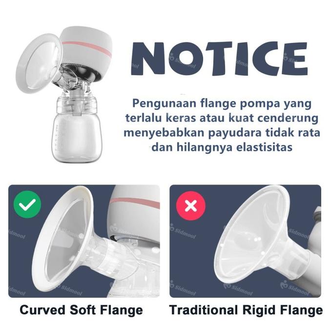 SIDMOOL Pompa ASI Elektrik Portable Painles Single Breast Pump