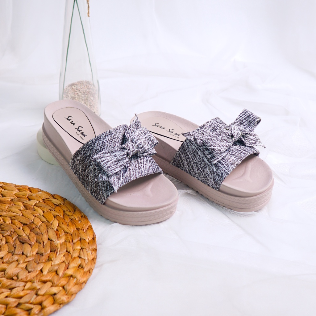 Sara Sara Bara Sendal Wedges Wanita Terbaru Trendy