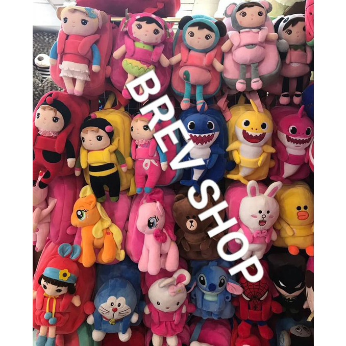 Promo Tas Boneka Line Brown Sekolah Anak Laki Perempuan Import High Quality