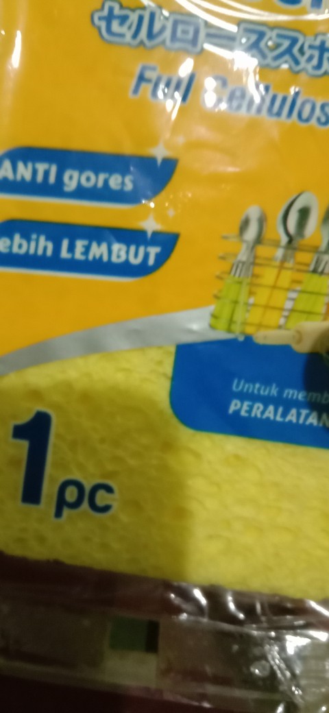 Bagus Spons Selulosa Cuci Perabotan | Piring Dll ( Anti Gores & Lebih Lembut Ditangan )