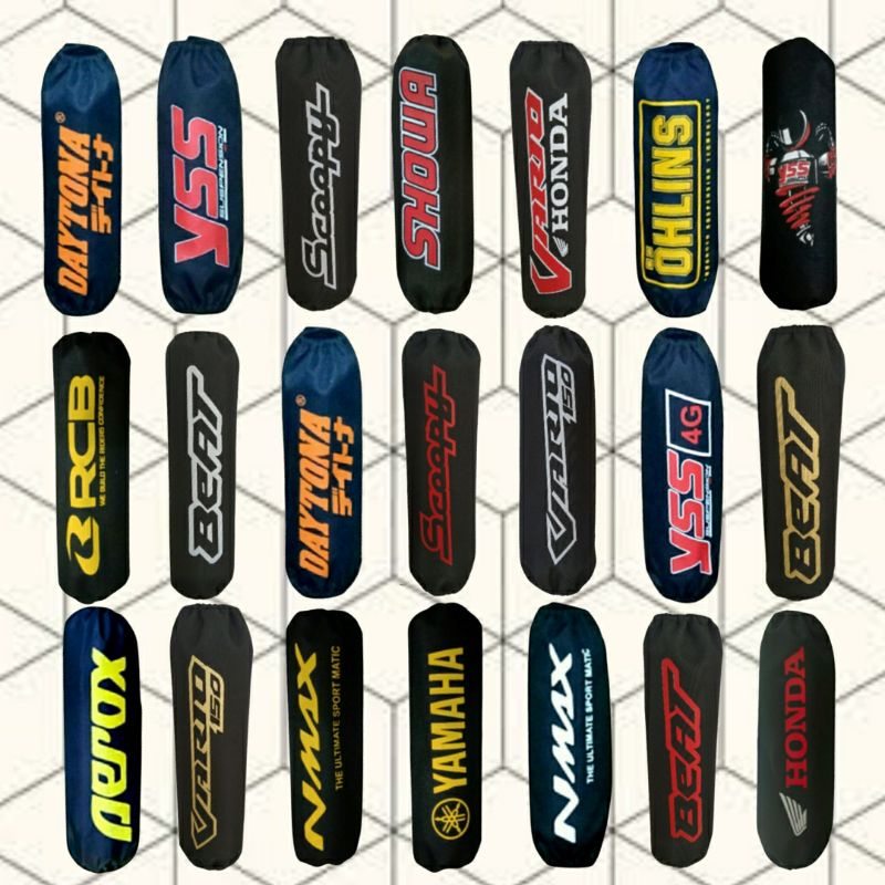 cover shokbreaker belakang motor waterproof ohlins yss Showa WP ktc racing daytona beach Vario PCX nmax aerox X-Max Yamaha Honda ADV Mio Scoopy RCB