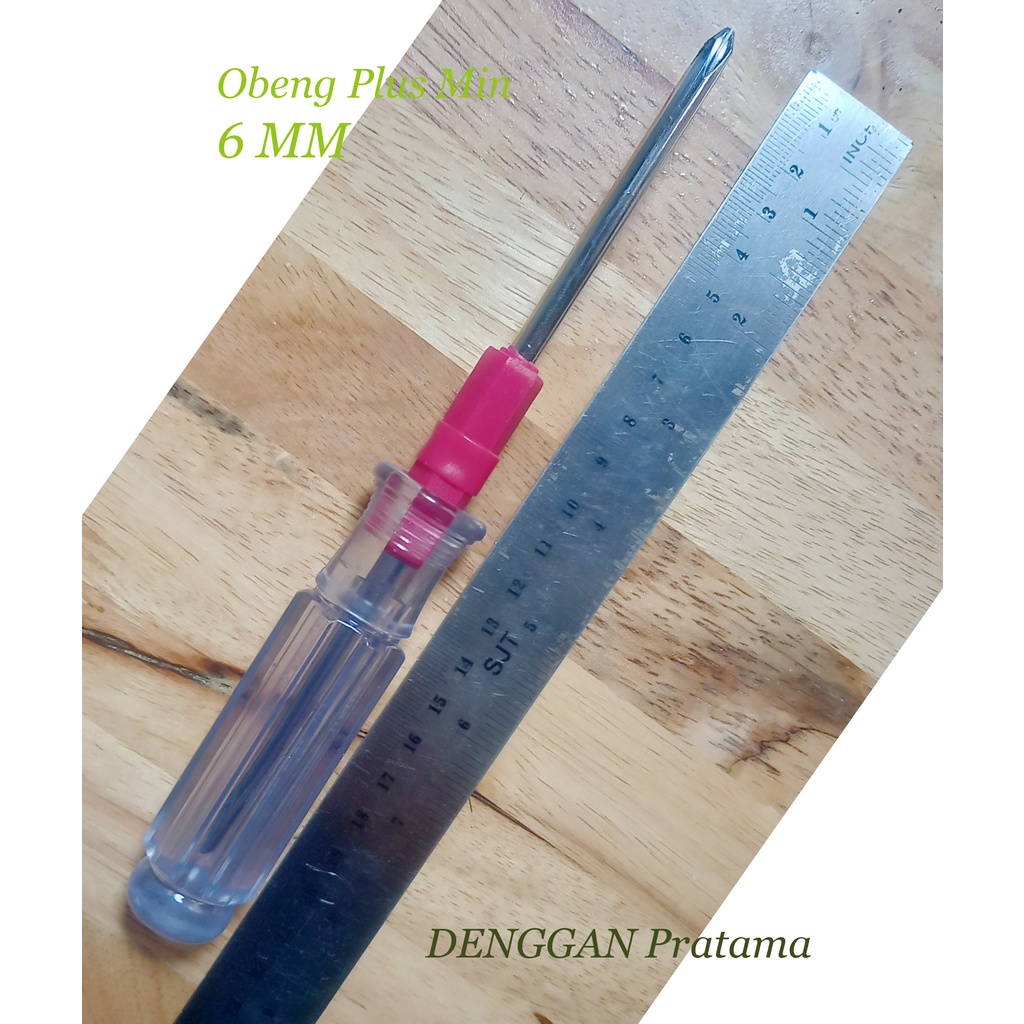 Obeng Two Way/Obeng Plus Min 6 MM
