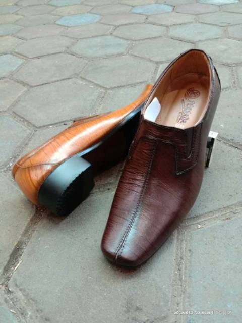 SEPATU PANTOFEL KULIT SAPI ASLI 100% KULIT BERKUALITAS