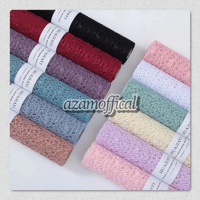 

KERTAS BUNGA WRAPPING PAPER JARING KOREA LEMBARAN SPIDER MESH FLOWER PAPER