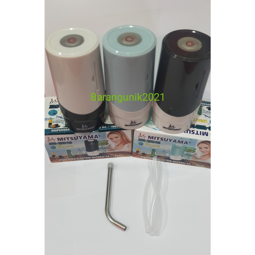 Barangunik2021-Pompa Galon Elektric Baterai AA dan 18650 Mitsuyama MS-WD 10/Pompa Galon Electric