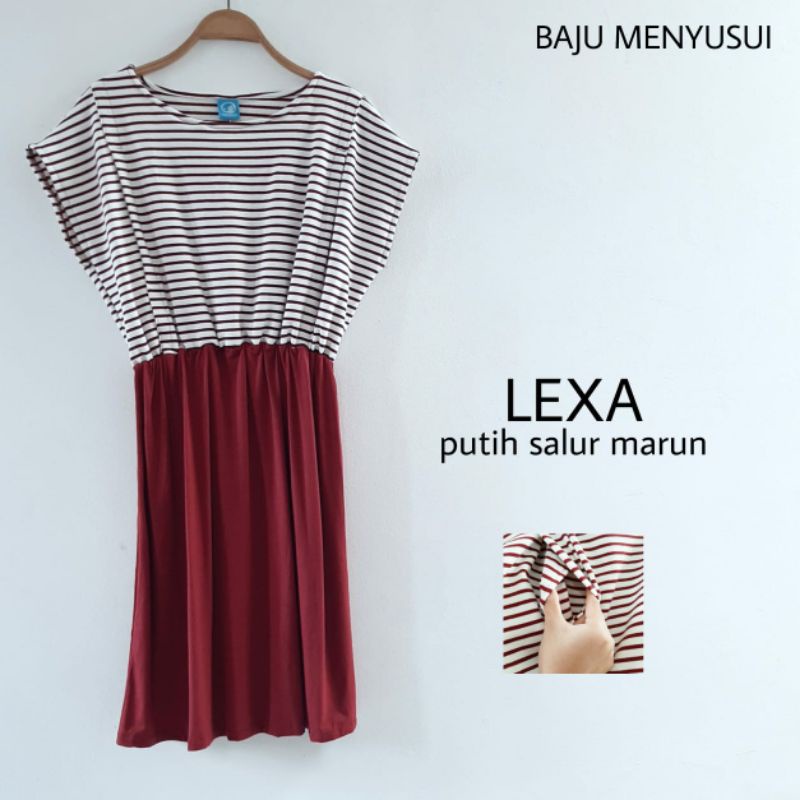 MAMIGAYA Nursing Wear - LEXA | Dress Menyusui | Baju ASI