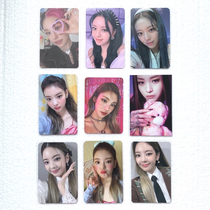 Itzy Photocard Crazy in Love Pob Mecima Benefit Yeji Lia Yuna Maybelline Lia Withdrama Lucky Draw Ye