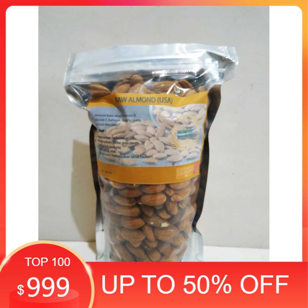 

Terlaris Raw Almond Blue Diamond (USA) 500 gr